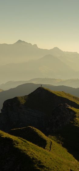 Montagnier, Kur, Switzerland Wallpaper 1080x2340