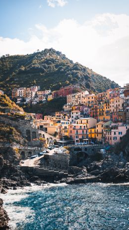 Cinque Terre, Spice, Italy Wallpaper 720x1280