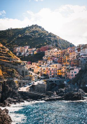 Cinque Terre, Spice, Italy Wallpaper 1668x2388