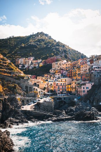 Cinque Terre, Spice, Italy Wallpaper 640x960