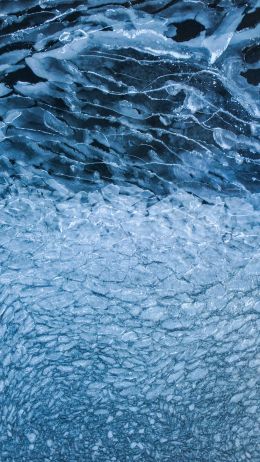 ice, crack, pattern Wallpaper 2160x3840