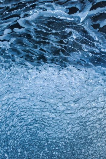ice, crack, pattern Wallpaper 640x960