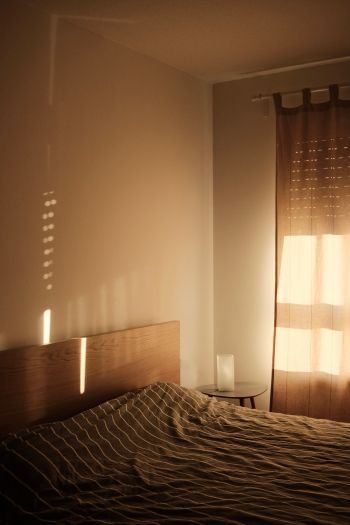 interior, bed, beige Wallpaper 640x960