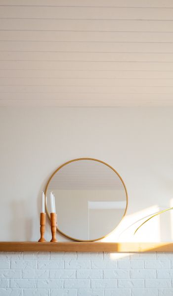 mirror, light, interior Wallpaper 600x1024