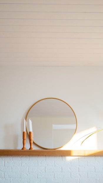 mirror, light, interior Wallpaper 640x1136