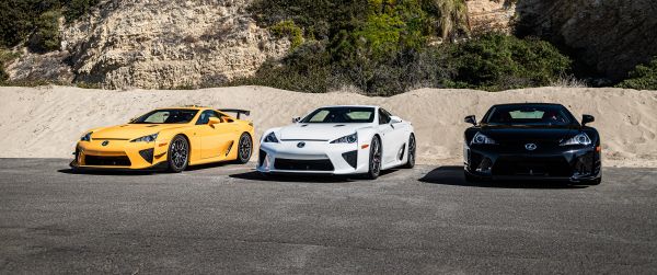 Lexus, Lexus LFA, sports car Wallpaper 3440x1440