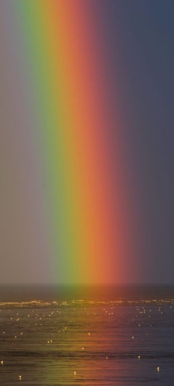 rainbow, sea, water, sky Wallpaper 720x1600