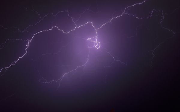 lightning, night, thunder Wallpaper 1920x1200