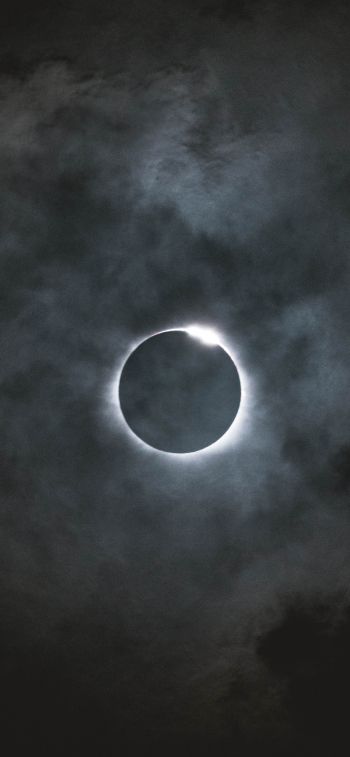 solar eclipse, sky Wallpaper 828x1792