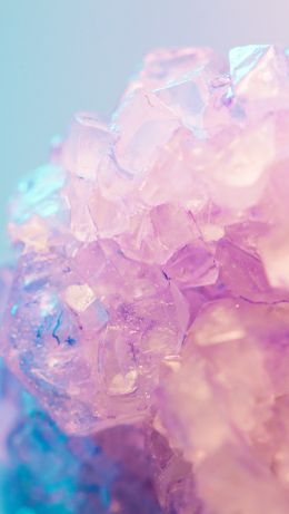 Обои 640x1136 розовый, лед, кристалл