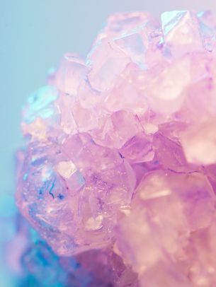 pink, ice, crystal Wallpaper 2048x2732