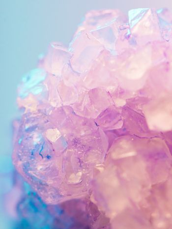 pink, ice, crystal Wallpaper 1620x2160