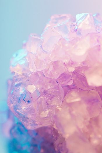 pink, ice, crystal Wallpaper 640x960