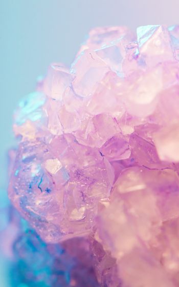 pink, ice, crystal Wallpaper 1600x2560
