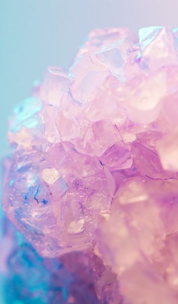 pink, ice, crystal Wallpaper 600x1024