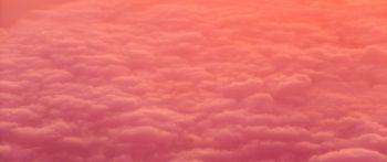 clouds, pink, soft Wallpaper 2560x1080