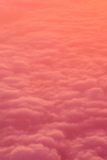 Обои 640x960 облака, розовый, мягкий