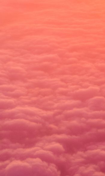 Обои 1200x2000 облака, розовый, мягкий