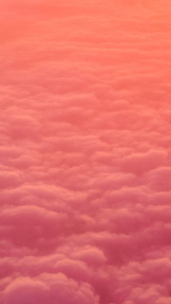 Обои 640x1136 облака, розовый, мягкий