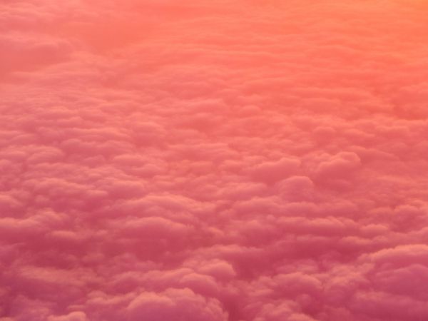 clouds, pink, soft Wallpaper 1024x768