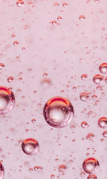 bubbles, liquid, pink Wallpaper 1200x2000