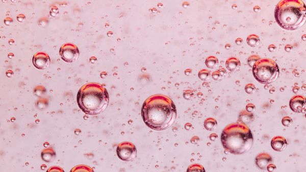 bubbles, liquid, pink Wallpaper 1280x720