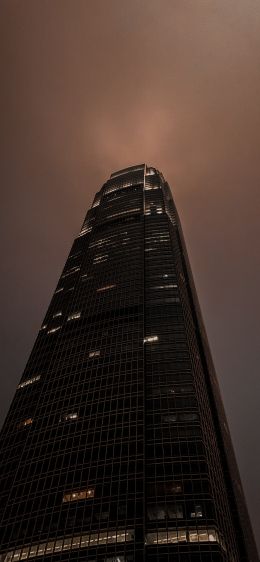 high-rise, night, building Wallpaper 1284x2778