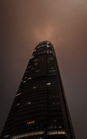 high-rise, night, building Wallpaper 800x1280