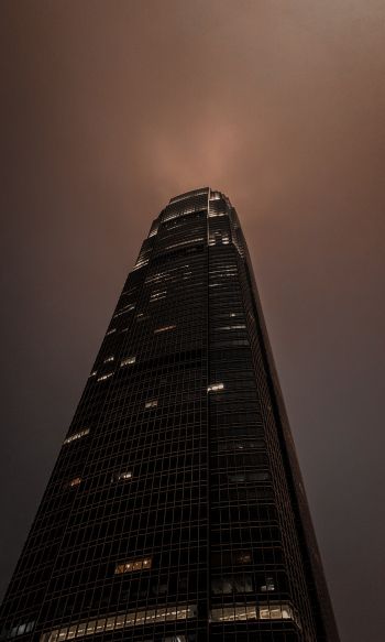 high-rise, night, building Wallpaper 1200x2000