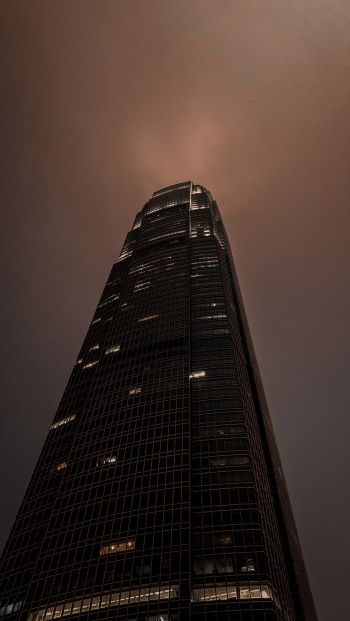 high-rise, night, building Wallpaper 640x1136