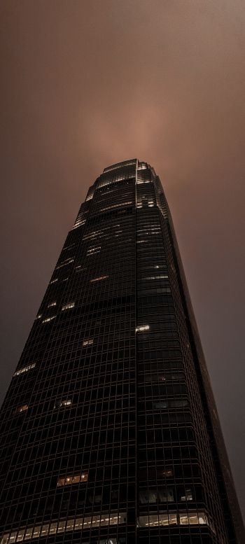 high-rise, night, building Wallpaper 1080x2400