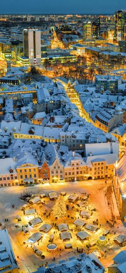 Tallinn, Estonia, city Wallpaper 1242x2688