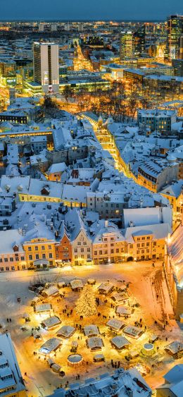 Tallinn, Estonia, city Wallpaper 1080x2340