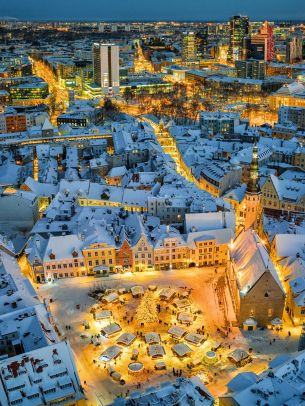 Tallinn, Estonia, city Wallpaper 2048x2732