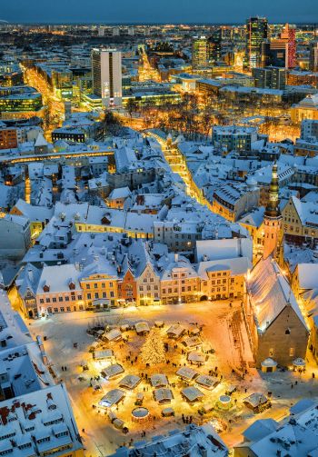 Tallinn, Estonia, city Wallpaper 1640x2360