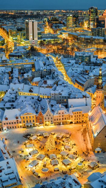 Tallinn, Estonia, city Wallpaper 640x1136