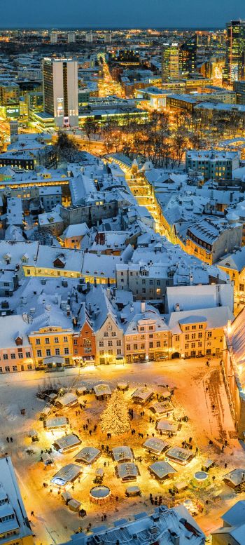 Tallinn, Estonia, city Wallpaper 1080x2400