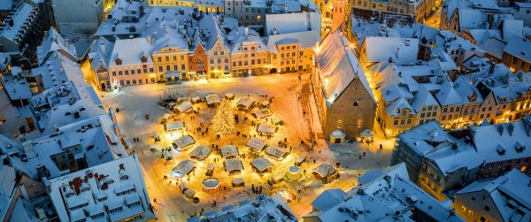 Tallinn, Estonia, city Wallpaper 3440x1440