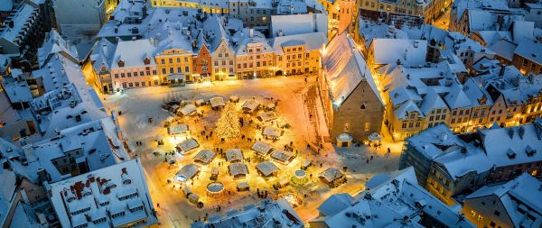 Tallinn, Estonia, city Wallpaper 2560x1080