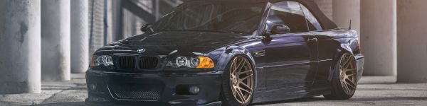 BMW E46, sports car Wallpaper 1590x400