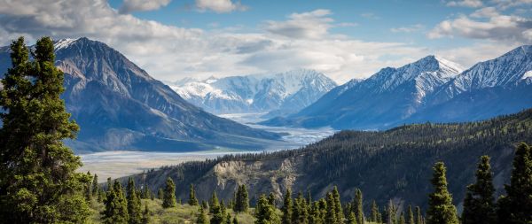 Cloway National Park, reserve, Canada Wallpaper 2560x1080