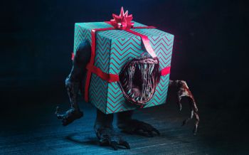 monster, gift, 3D modeling Wallpaper 1920x1200