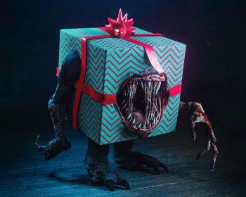 monster, gift, 3D modeling Wallpaper 1280x1024