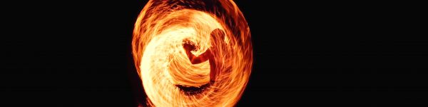 fire, flame, night Wallpaper 1590x400