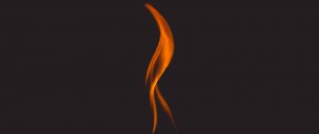 fire, flame, black Wallpaper 2560x1080
