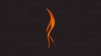 fire, flame, black Wallpaper 1280x720