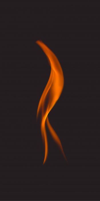 fire, flame, black Wallpaper 720x1440
