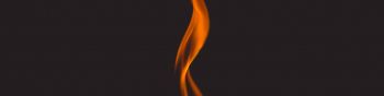 fire, flame, black Wallpaper 1590x400