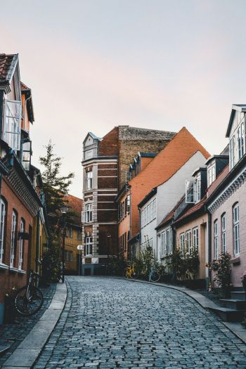 street, home, Odense, Denmark Wallpaper 640x960