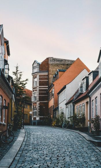 street, home, Odense, Denmark Wallpaper 1200x2000